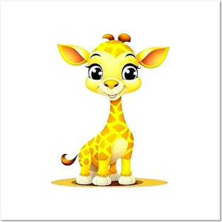 Sunny Spots Giraffe Posters and Art